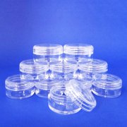 Mini Clear Plastic Jar Storage Balm Cosmetic Container