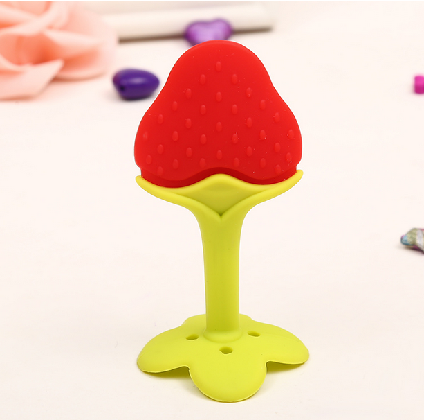 <b>Strawberry Silicone Jelly Baby Molar Rod Toy</b>
